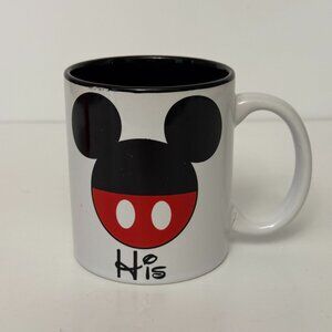 Disney Mickey Mouse "His" 11oz Mug White Jerry Leigh